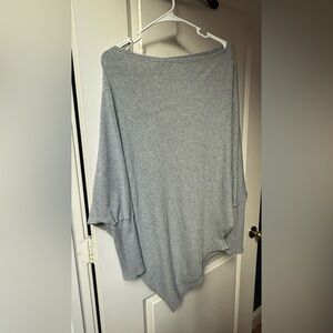 Zara Gray Asymmetrical Top